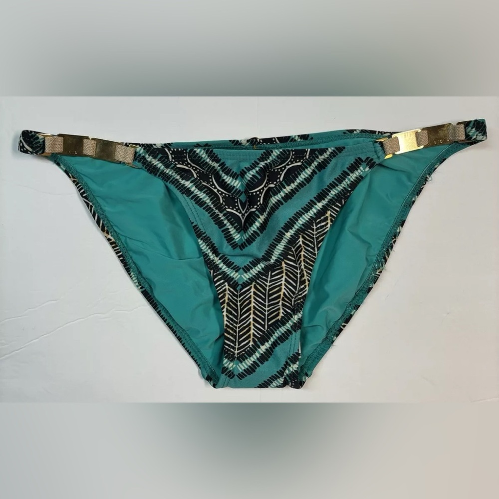 New ViX Paula Hermanny Xingu Detail Bikini Bottom Size Medium